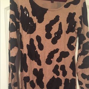 INC sequin long sweater